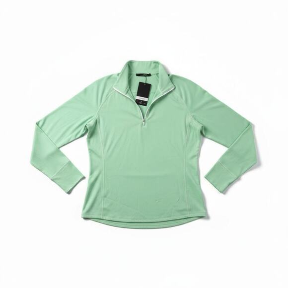 Ralph Lauren RLX Women’s Green Quarter-Zip Pullover – XL - Picture 1 of 3